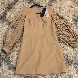 Halston Heritage Suede Dress